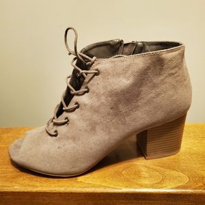 Maurices peep toe booties
